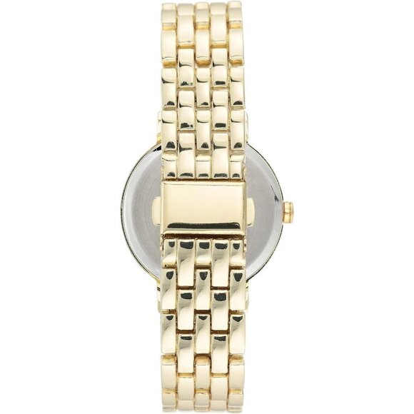 Women Gold Nine West Women\'s Bracelet Watch main image 4